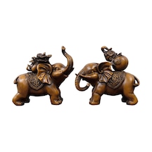 Suntek Magideal Kabine Masa Festivali Için Fil Heykeli Koleksiyonu 2 Adet