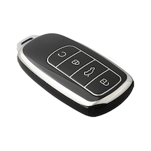 Autohan Keys Chery Tiggo 8 Pro, Omoda 5, Tiggo 7 Avantgarde Araç Anahtarı Koruma Kılıfı, Siyah-