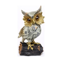 5 Adet Özel Tasarım Polyester Baykuş Dekoratif Figür Masaüstü Süs, Ev Dekoru, 17 X 10 Cm, Owl Figurine 1