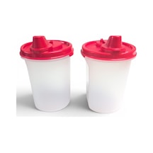 Easyflow Demlik 440 Ml Şeffaf/kırmızı + Signo Ware Yağ Ve Sirke Dispenseri 440 Ml Şeffaf/kırmızı Servis Sürahisi Seti Bpa İçermez