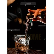 Jet's Home Jigger Çift Taraflı Bar Ölçeği Paslanmaz Kokteyl Ölçeği Barmen Ölçü Kabı Çelik 30/60 Cc