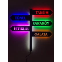 İstanbul Yön Tabela Led Işıklı Tablo
