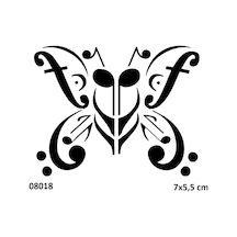 Airbrush Tattoo Kelebek Nota Yapışkanlı Stencil Süsleme Ve Boyama Kalıbı Stencil Kalıp