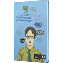 Mabbels The Office Sert Kapak Butik Not Defteri Mavi 80 Yaprak Çizgili 15x21cm Dft-388104