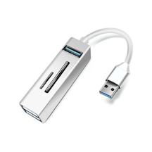 Büro Ev Ofis Cihazları İçin Usbc Card Reader Hub