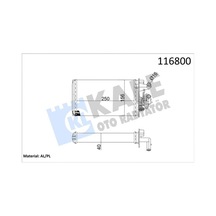 Kalorifer - 445 - Radyatörü Fıat Tempra Sxak 2.0 Cc Musluklu 2 Sıra - Almparca - Al+pl