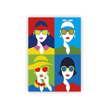 Dört Kadın Portresi Ahşap Poster 20x29 Cm