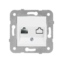 Karre-meridian Beyaz Tekli Data Cat5e Mekanizma