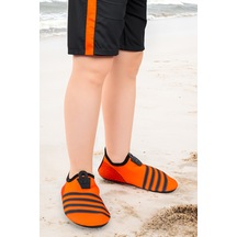 Kiko Kids Enigma Havuz Plaj Erkek Çocuk Deniz Ayakkabısı 7501 Turuncu - Siyah Turuncu - Siyah