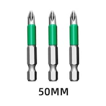 50mm 3 Adet 3/5/10 Adet 50mm Ph2 Çapraz Bit Matkap Kafası Tornavida Uçları El Aletleri Kaymaz Elektrikli Hex Shank Manyetik Tornavida Matkap Ucu 1246