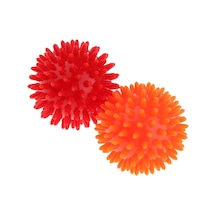 Suntek El Masaj Topu Vücut Dikenli Tetik Nokta Akupunktur Kırmızı - Turuncu