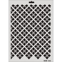 Rich New Seri N-163 Stencil 35x25 Cm - Rxlu-294347 Renkli