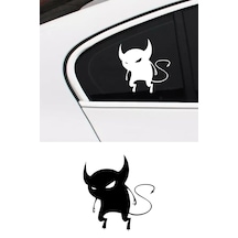 Küçük Şeytan Sticker,oto Sticker,yakıt Deposu Depo Kapağı Sticker 11x10 Cm
