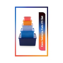 Tupperware Kare Saklama Kabı 5'li Set
