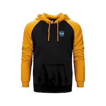 New Orelans Blue Sarı Renk Reglan Kol Kapşonlu Sweatshirt Sarı