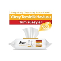 Sleepy Easy Clean Arap Sabunu Katkılı Yüzey Temizlik Havlusu 6x100 600 Yaprak Diğer