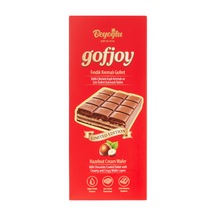 Beyoğlu Çikolata Gofjoy Sütlü Çikolata Kaplı Çıtır Gofret Tablet 150 Gr.