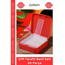 Nano Jel Şeffaf Süper Güçlü Yıkanabilir Tekrar Kullanılabilir Çift Taraflı Bant Seti 60 Parça