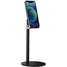 Cbtx Taşınabilir Cep Telefonu Standı Tutucu Açısı Ayarlanabilir Teleskopik Metal Masaüstü Tablet Kelepçe Montaj Tutucu - Siyah