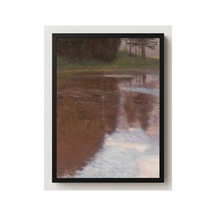 Klimt Göletin Kıyısında Sabah Çerçevesiz Poster 30x42 Cm A3 Tablo Art Nouveau Duvar Dekoru