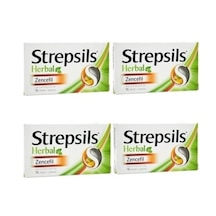 Strepsils Herbal Zencefil Aromalı 16 Pastil 4 Adet