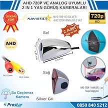Navistar Yan Araç Kamerası Ahd 720p Ve Analog Pal Mini Silver Gri Özel Tasarım