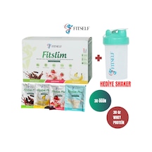 Fitself Çikolata Çilek Muz Aromalı Whey Protein Tozu Seti + Shaker