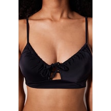 Penti Front Opening Siyah Bikini Üstü