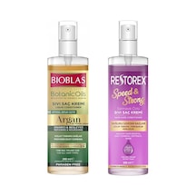 Bioblas Argan Özlü Sıvı Saç Kremi 200 ML + Restorex Sarmaşık Özlü Sıvı Saç Kremi 200 ML