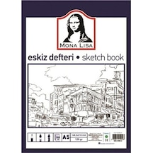 Monalisa Spiralsiz Karakalem Eskiz Defteri 120gr A5 50 Yaprak
