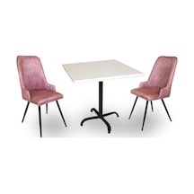 Beymobilya Indigo Werzalit Kare - Çırağan 2Li Masa Takımı (70X70) (520892005)