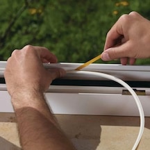 1x2 2 Metre Kapı Pencere Soğuk İzolasyon Bandı Fitili Yapışkanlı Beyaz 0.05 M
