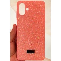 Samsung Galaxy A07 Yıldız Tozu Premium Pembe Silikon Kılıf