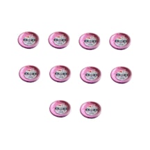 Kullan At Renkli Pembe Parti Davet Plastik Tabak - 17 Cm. - 25 Adetlik 10 Paket