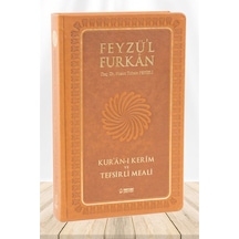 Feyzü'l Furkan Kuranı Kerim ve Tefsirli Meali Taba (Büyük Boy-Kuranı Kerim ve Türkçe Meal-Kalın Cilt)