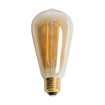8w Rustik Led Ampul St64 E27 Amber Standart