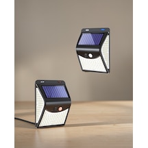 20 Led Solar Sensörlü Duvar Lambası Bahçe Işık Çok Renkli