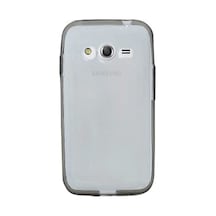 Samsung Galaxy Ace 4 (G313) Kilif Soft Silikon Seffaf-Siyah Arka 114136264