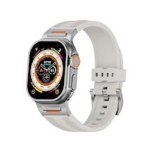 Akıllı Saat Spor Kayışı, Silikon Malzeme, Watch Series 46mm Uyumlu Silikon Krem Kordon Çok Renkli