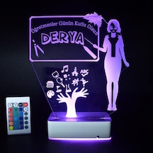 Kişiye Özel Öğretmen Ve Sınıf 3D Led Lamba
