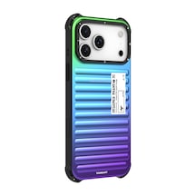 İphone 17 Pro Uyumlu Kılıf Youngkit The Secret Color Serisi Kapak Mavi Mavi