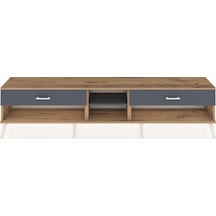 Arges Tv Ünitesi Tek Raflı 2 Çekmeceli 220x30x51 Çam-antrasit Antrasıt/antrasıt - Atlas Çam