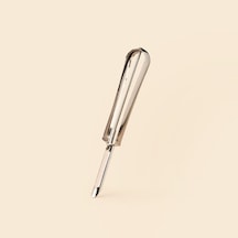 Metal Saplı Tırtıklı Oyacak Soyacak - Gri - 18 Cm Çok Renkli