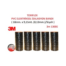 3M Elektrik Bandı Temflex 1300E Siyah 50 Adet
