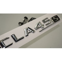 Benz CLA 45S Bagaj Krom Metal 3M 3D Yazı Logo