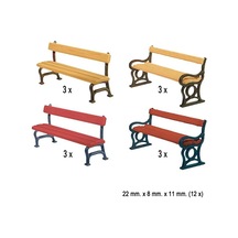 1/87 Park Bankları 12 Adet Maketi, Faller 180443
