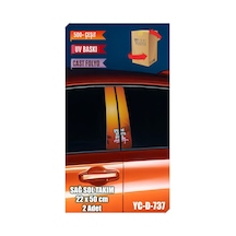 Araç Kapı Direk Kaplama Folyosu Gta Vice City Desenli Sağ Sol Takım 2 Adet - 22x50 Cm Görsel - 785710771