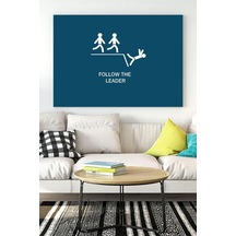 Pster16846 Lideri Takip Et Eğlenceli Mizahi Kanvas Tablo 30 X 40