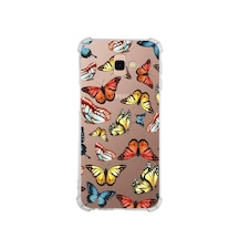 Prinrify Samsung Galaxy J4+ Plus Uyumlu Water Color 2 Baskılı Şeffaf Köşe Korumalı Antişok Kılıf