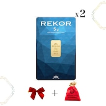 2 Adet 5 Gr 24 Ayar Altın Rekor